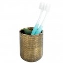 Wenko Toothbrush cup RIVARA, gold, ONE