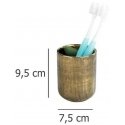 Wenko Toothbrush cup RIVARA, gold, ONE