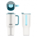 Termiskā krūze ar teleskopiskiem salmiem Kambukka Rio Tumbler 950ml Frosty Coconut Termiskā krūze ar teleskopiskiem salmiem Kambukka Rio Tumbler 950ml Frosty Coconut