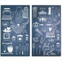 PIECES LOVELY KITCHEN glass protective panels for stove — 2 pcs, ZELLER