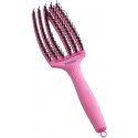 Pink Rožinė OLIVIA GARDEN Amazonki Plaukų šepetys Fingerbrush Soft Rožinė Róż po zdrowie