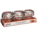 PIECES Glass jar with lid and clip, 350 ml, 3 pcs. PIECES Glass jar with lid and clip, 350 ml, 3 pcs.