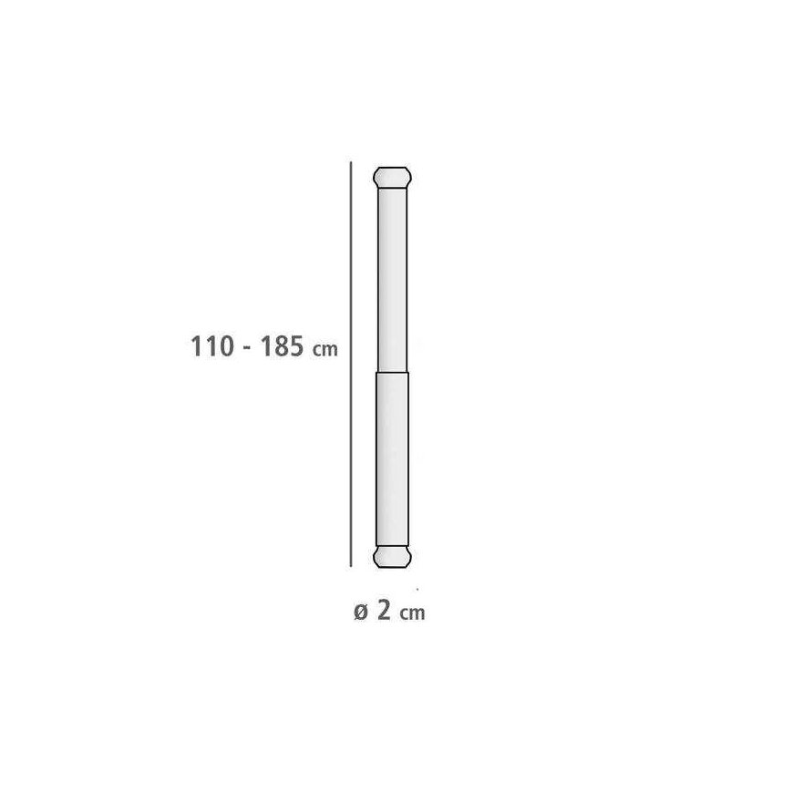 Wenko Teleskopinė slydimo juosta 20 mm chromas 110-18 – 5