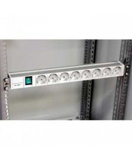 SCHNEIDER ELECTRIC ACTASSI 1U PDU POWER DISTRIBUTION RAIL 8 SOCKETS+SWITCH 19P VDE