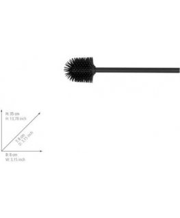 Silikoninen wc-harja, Ø 8 cm, musta, WENKO
