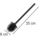 Silikoninen wc-harja, Ø 8 cm, musta, WENKO Silikoninen wc-harja, Ø 8 cm, musta, WENKO