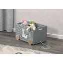 Toy box with handles, on wheels, alpaca, Kesper Toy box with handles, on wheels, alpaca, Kesper