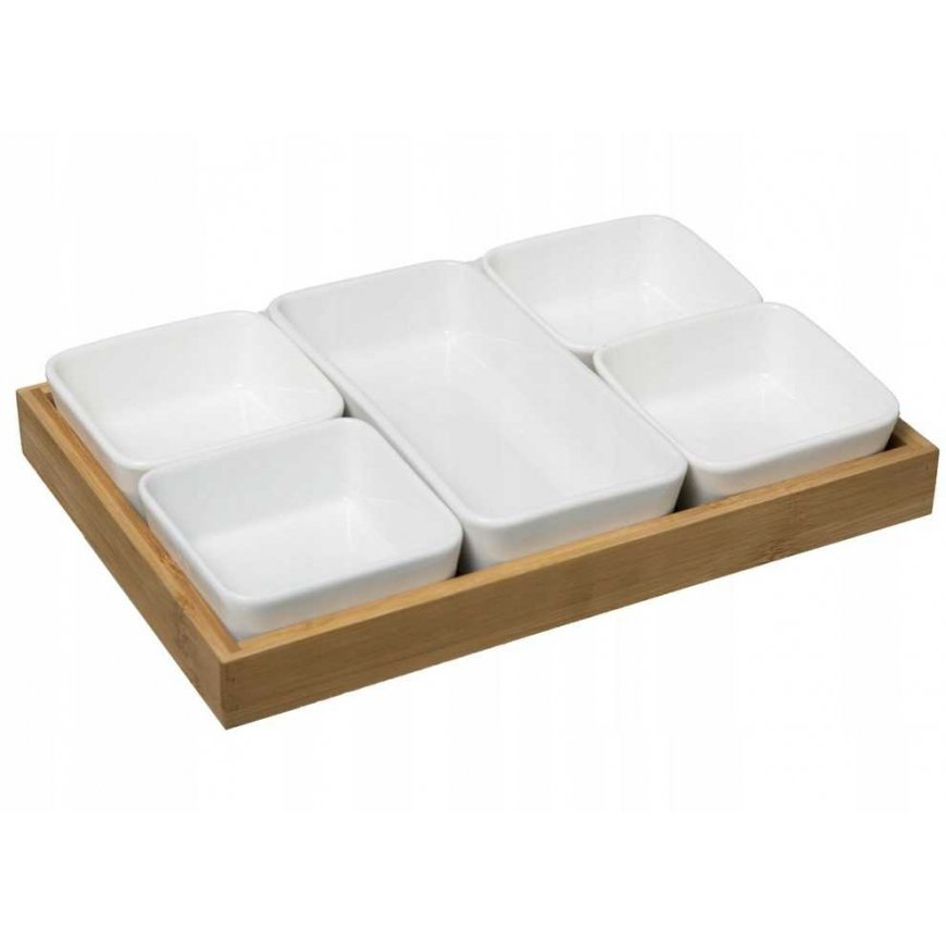 Secret De Gourmet Snack Bowl Set + Tray – 5