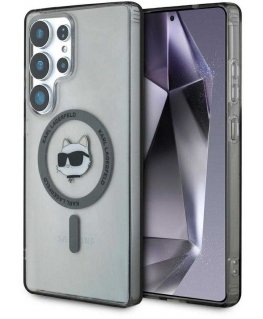 Karl Lagerfeld case for SAMSUNG S25 Ultra KLHMS25LHLSCHK (Magnetic IML Metal Choupette Head) black