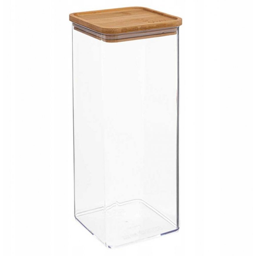 Bamboo ESKE birių produktų talpa, bambukinis dangtelis, 2L – 3