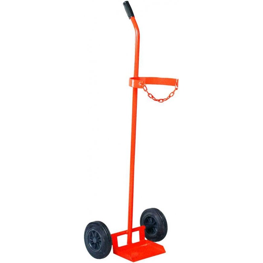 MEVA Welding trolley for gas cylinders, diameter 315 mm, red – 3