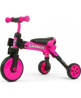 Tasapainopyörä Milly Mally Grande 2-in-1, pinkki