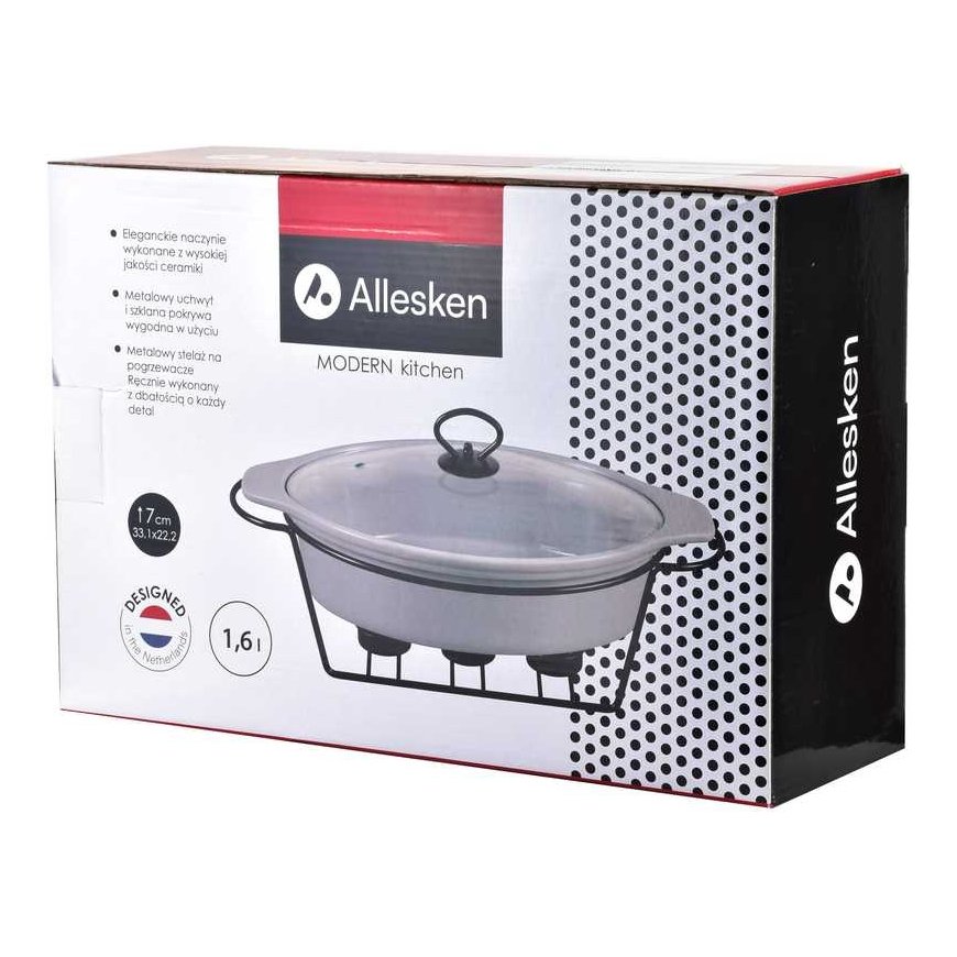 Allesken MODERNI VIRTUVĖ Indas su šildytuvu 1,6l 33,1x22,2xH7cm – 3