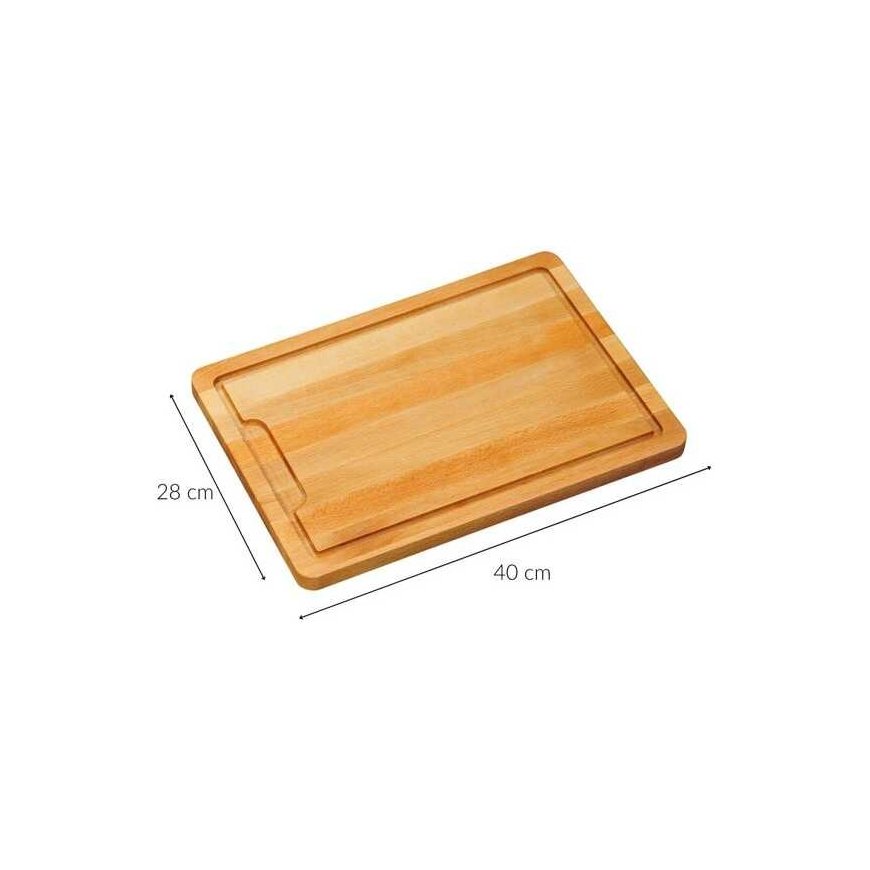 Gözze Cutting board made of beech wood, rectangular, with grooves, Kesper – 2