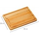 Gözze Cutting board made of beech wood, rectangular, with grooves, Kesper