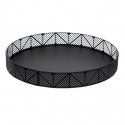 Decorative tray, Boho style for the kitchen, black, diameter 30 cm - Secret de Gourmet Decorative tray, Boho style for the kitchen, black, diameter 30 cm - Secret de Gourmet