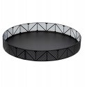 Decorative tray, Boho style for the kitchen, black, diameter 30 cm - Secret de Gourmet Decorative tray, Boho style for the kitchen, black, diameter 30 cm - Secret de Gourmet