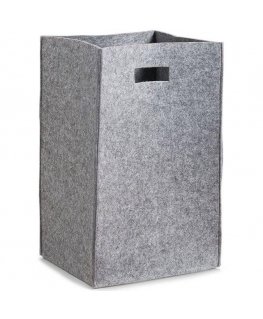 Felt laundry basket - color gray, 35 x 30 x 55 cm, ZELLER