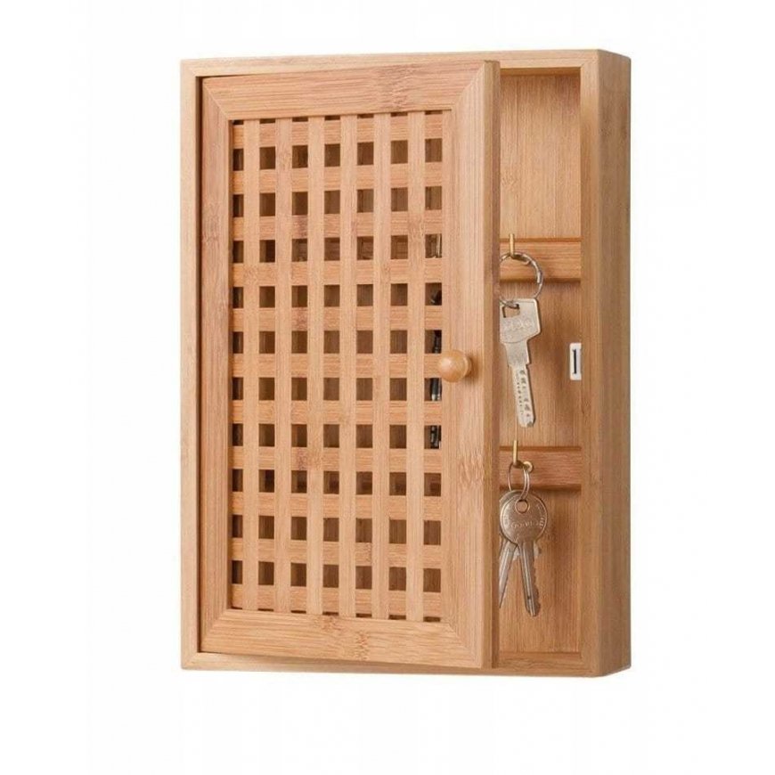 Zeller Bamboo Key Cabinet Case, Holder Bamboo Key – 5