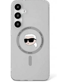 Karl Lagerfeld case SAMSUNG S25 KLHMS25SHLSKIK (Magnetic IML Metal K. Heads) black