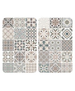 PIECES Glass panels for stove with mosaic, 2 pcs., WENKO