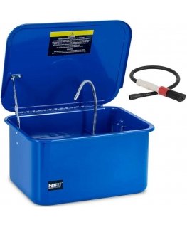 MSW Workshop washing unit with brush, 20 l, 3.3 l/min, blue