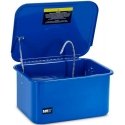 MSW Workshop washing unit with brush, 20 l, 3.3 l/min, blue MSW Workshop washing unit with brush, 20 l, 3.3 l/min, blue