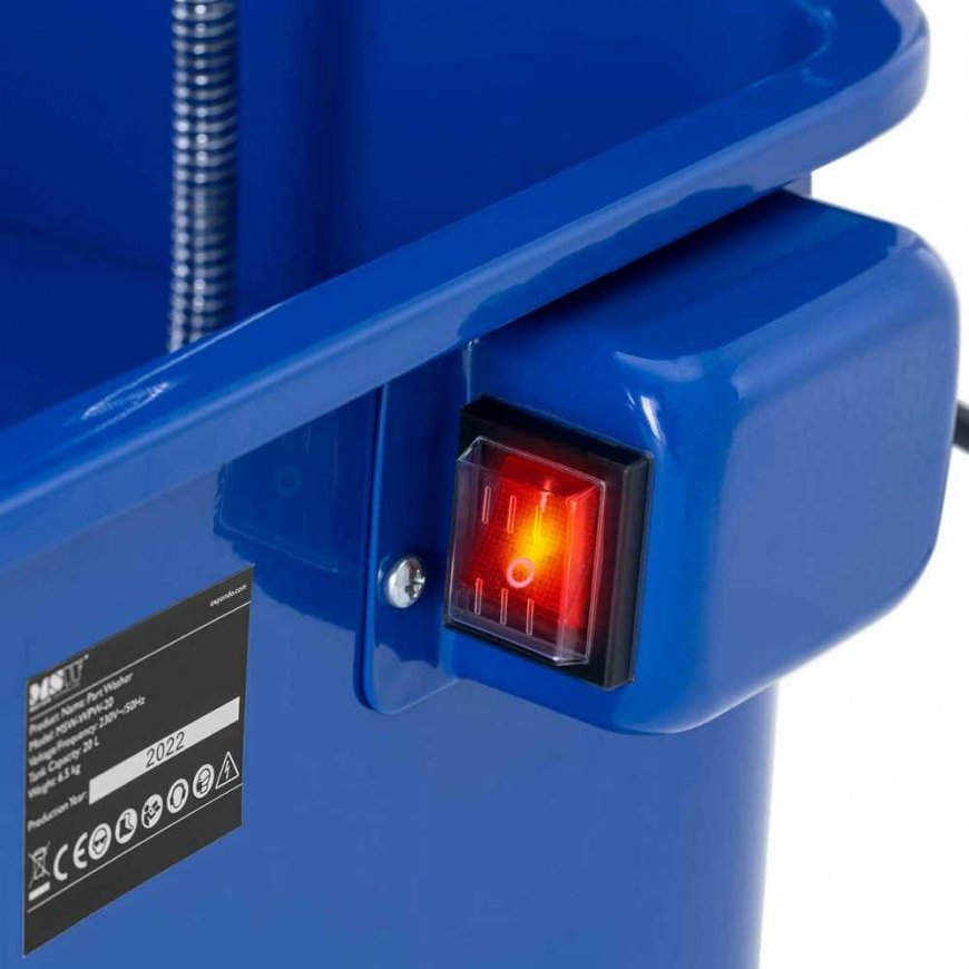 MSW Workshop pesukone harjalla, 20 l, 3,3 l/min, sininen – 4