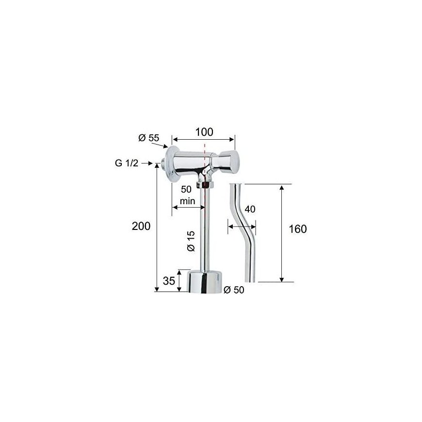 Pisuaariautomaatti REMER TE855:lle