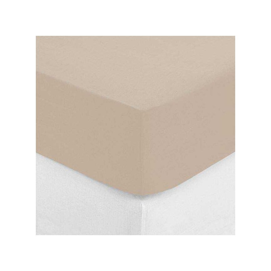 Atmosphera Cotton Fitted sheet, 140 x 190 cm, cotton, beige – 3