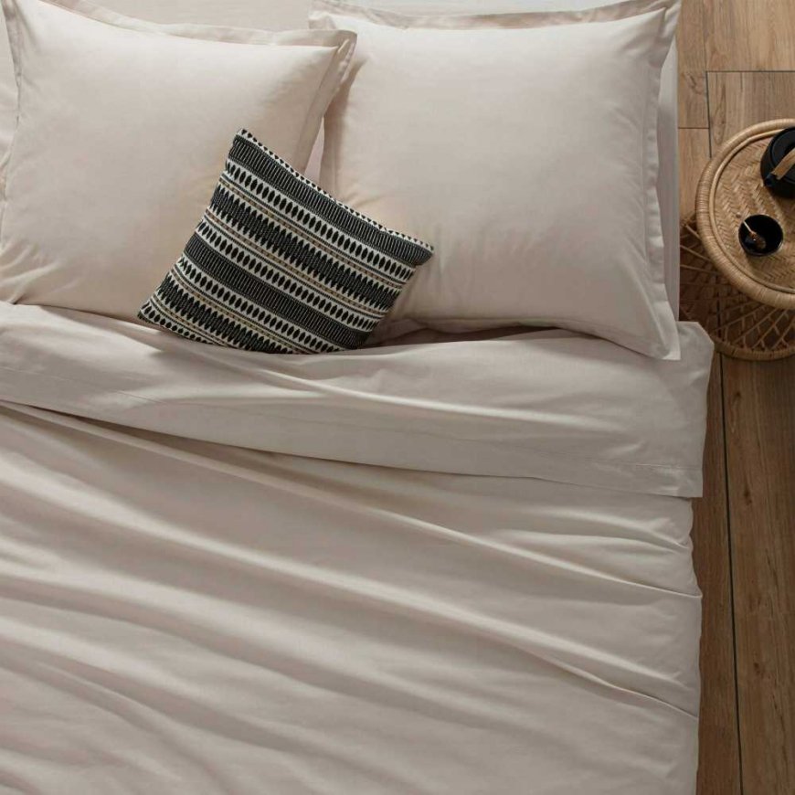 Atmosphera Cotton Fitted sheet, 140 x 190 cm, cotton, beige – 5