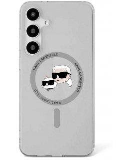 Karl Lagerfeld case SAMSUNG S25 KLHMS25SHLSKCK (Magnetic IML Metal KC Heads) black