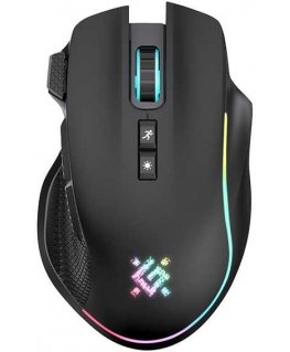 Mouse Defender Langaton hiiri Defender THUNDER GM-213 optinen 1600dpi musta RGB-akku 8 painiketta pelaaminen