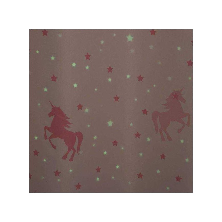 Atmosphera Children's window curtain UNICORN, 140 x 250 cm, pink unicorns – 3