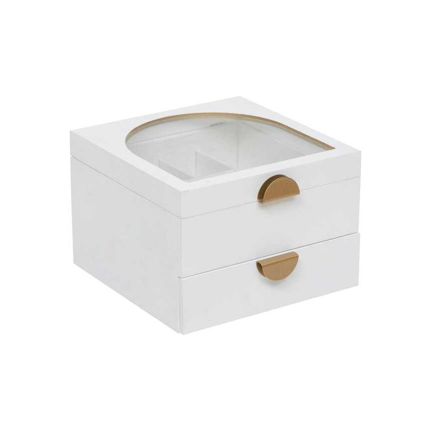 Wild Romance korurasia 2 laatikkoa 20 x 19,5 x 13,5 cm valkoinen MDF – 2