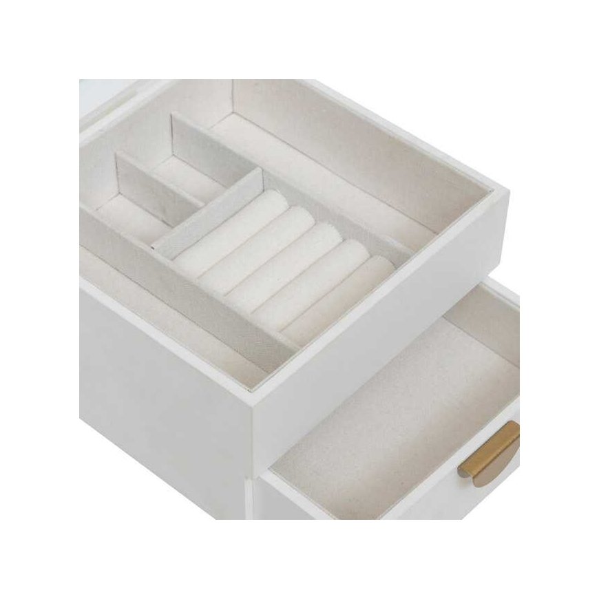 Wild Romance jewelry box 2 drawers 20 x 19.5 x 13.5 cm white MDF – 3