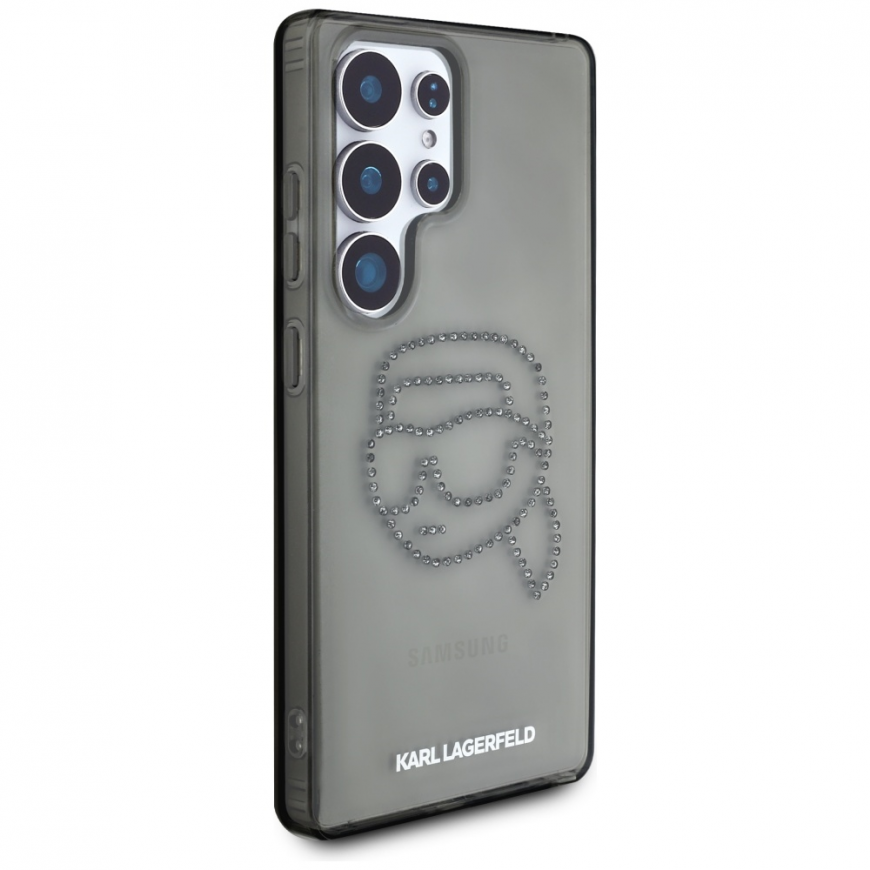 Karl Lagerfeld kotelo SAMSUNG S25 Ultra KLHCS25LHKHDCELK (IML Rhinestones K Head) Musta – 5