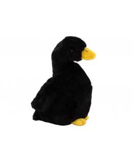 Lean Toys Musta pehmohanhi maskotti Pehmoinen pehmo ankka 30cm