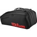 Wilson Clash v3 Super Tour 15-pack mailalaukku, musta Wilson Clash v3 Super Tour 15-pack mailalaukku, musta