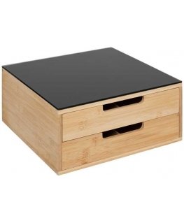 Bamboo Black Bamboo Coffee Capsule Container