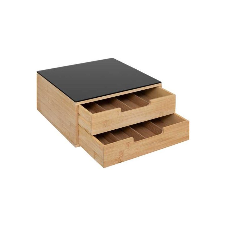 Bamboo Juoda bambuko kavos kapsulės talpykla – 2