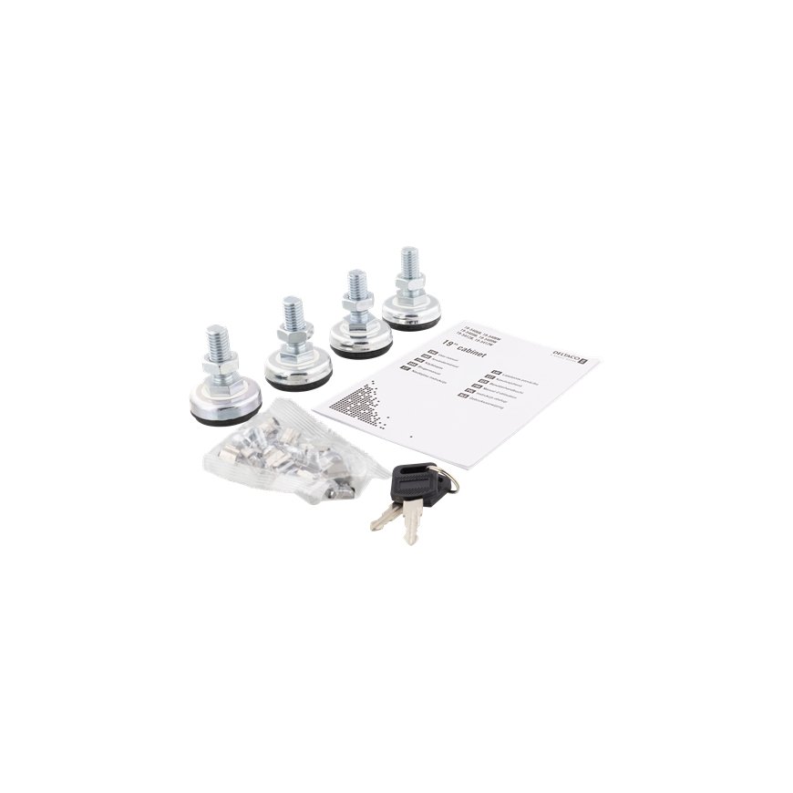 Deltaco 19-5409W püstik 9U Eraldiseisev serverikapp Valge – 5