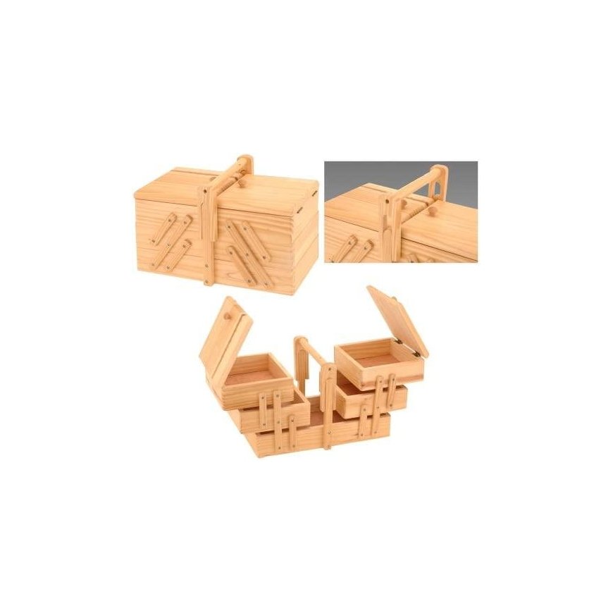 Excellent Houseware medinė papuošalų dėžutė – 2