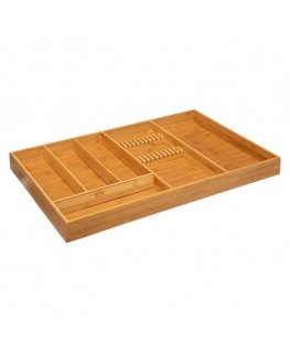 Bamboo Cutlery holder for drawer, bamboo, 58 x 38 cm