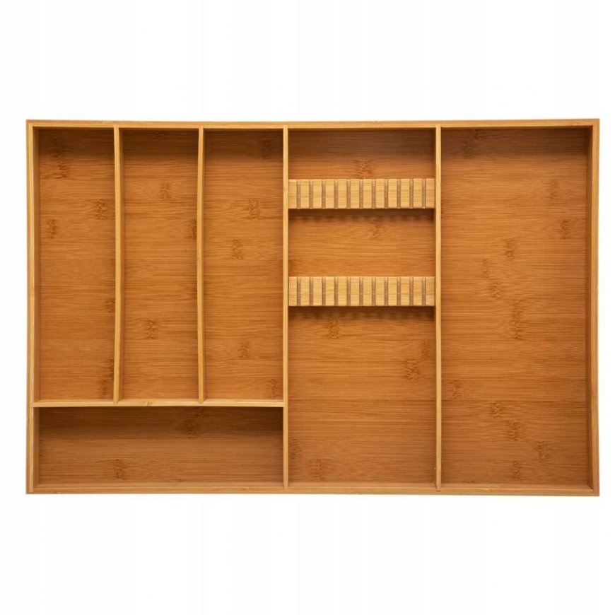 Bamboo Cutlery holder for drawer, bamboo, 58 x 38 cm – 4