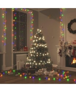 Led lempučių girlianda, 30m, pvc, 300 įvairių spalvų led