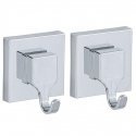 PIECES QUADRO suction cup hangers, Vacuum-Loc, 2 pcs., WENKO PIECES QUADRO suction cup hangers, Vacuum-Loc, 2 pcs., WENKO