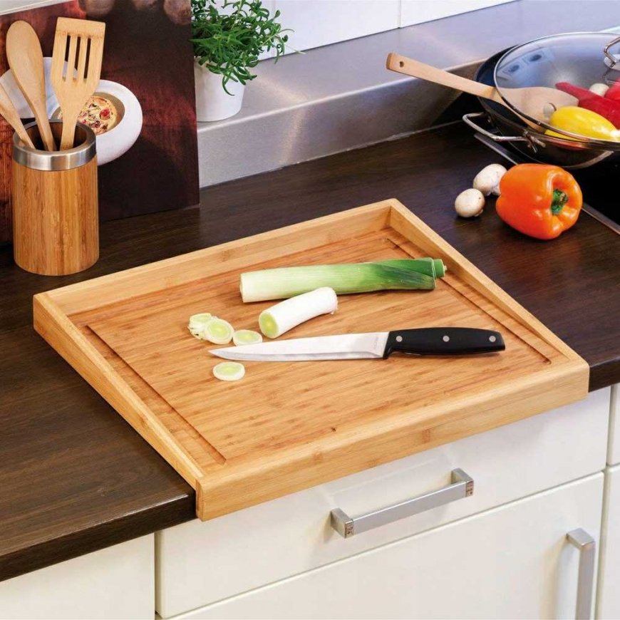 Bamboo Bamboo carpenter, cutting board - 2 in 1, ZELLER – 4