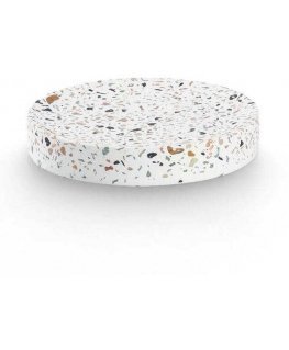 Zeller TERRAZZO cement soap dish, Ø 11 cm