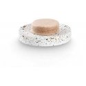 Zeller TERRAZZO cement soap dish, Ø 11 cm